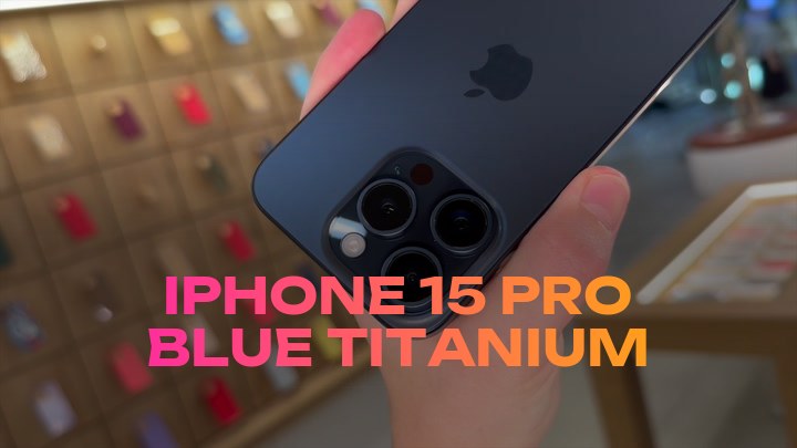 iPhone 15 Pro Blue Titanium