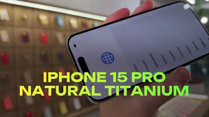 iPhone 15 Pro Natural Titanium