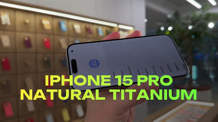 iPhone 15 Pro Natural Titanium