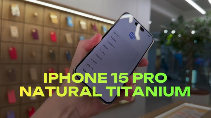 iPhone 15 Pro Natural Titanium