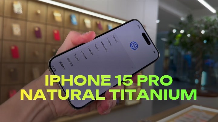 iPhone 15 Pro Natural Titanium