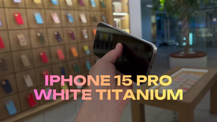 iPhone 15 Pro White Titanium