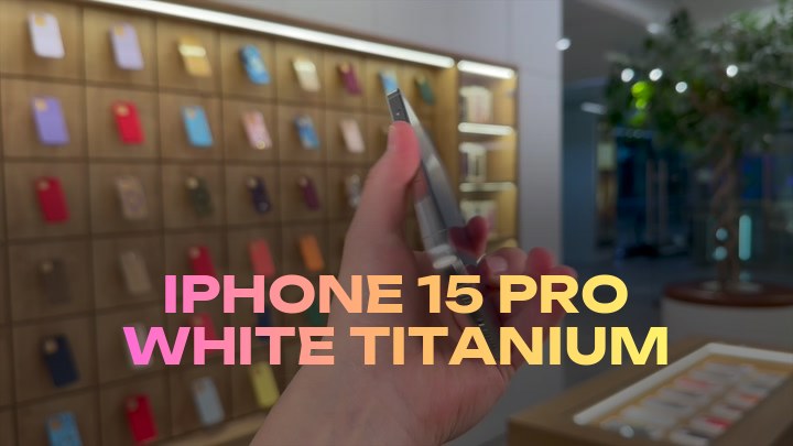 iPhone 15 Pro White Titanium