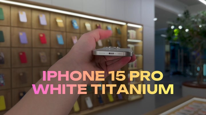 iPhone 15 Pro White Titanium