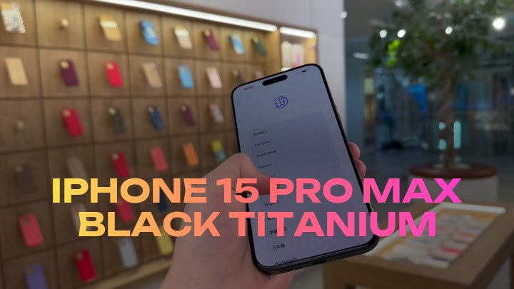 iPhone 15 Pro Max Black Titanium