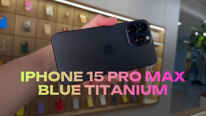 iPhone 15 Pro Max Blue Titanium