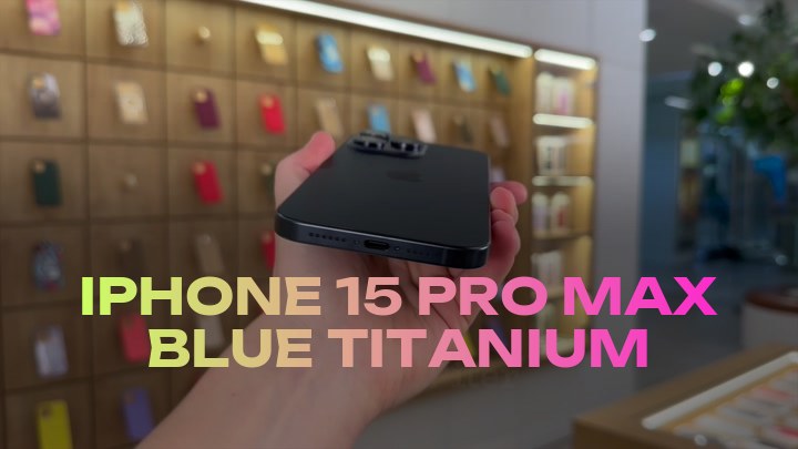iPhone 15 Pro Max Blue Titanium