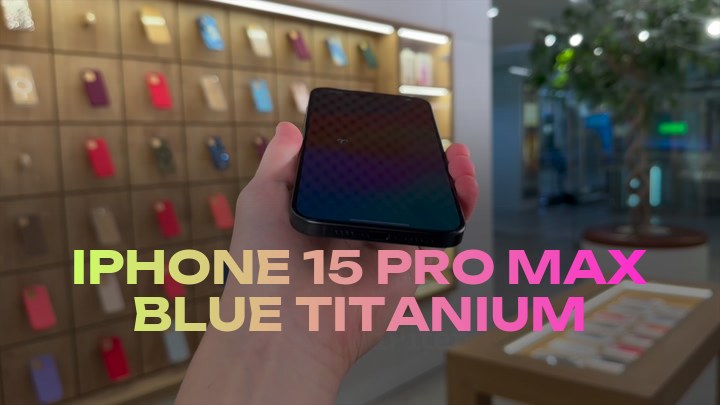 iPhone 15 Pro Max Blue Titanium