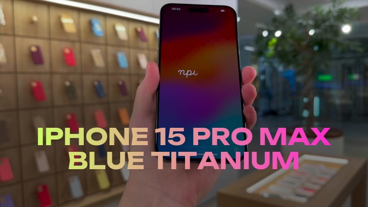iPhone 15 Pro Max Blue Titanium