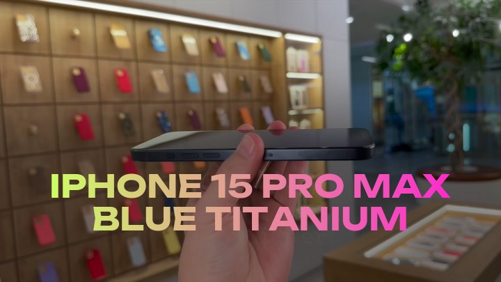 iPhone 15 Pro Max Blue Titanium