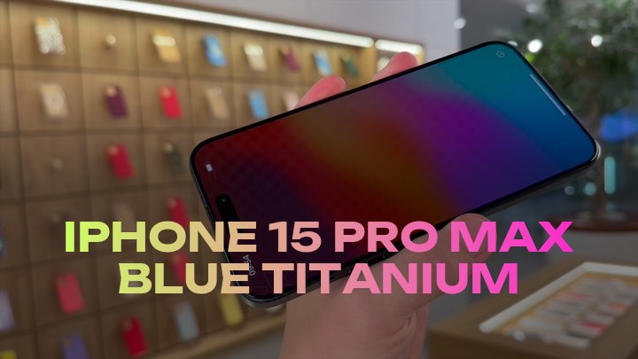 iPhone 15 Pro Max Blue Titanium