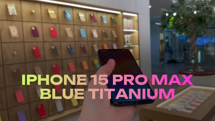 iPhone 15 Pro Max Blue Titanium