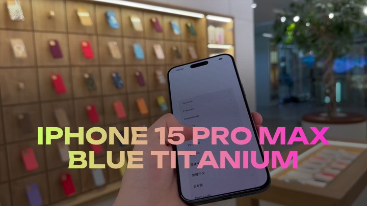 iPhone 15 Pro Max Blue Titanium