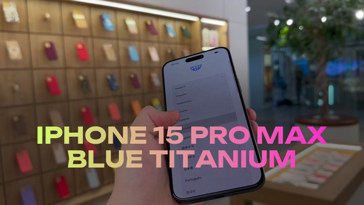 iPhone 15 Pro Max Blue Titanium