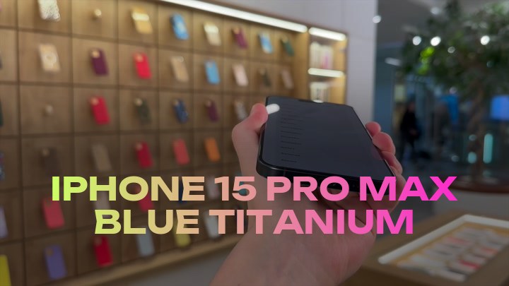 iPhone 15 Pro Max Blue Titanium