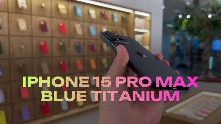 iPhone 15 Pro Max Blue Titanium