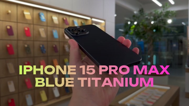iPhone 15 Pro Max Blue Titanium