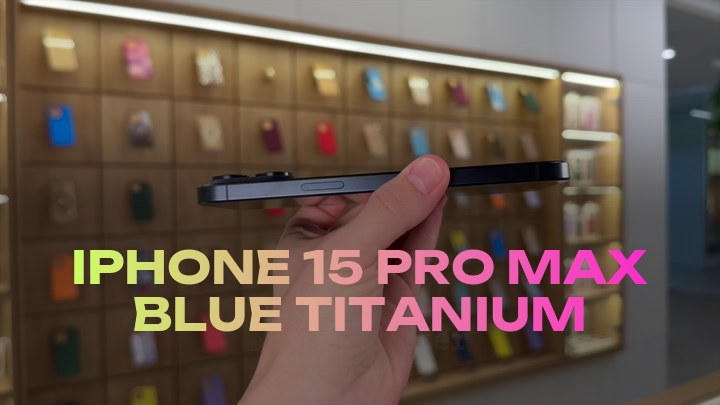 iPhone 15 Pro Max Blue Titanium