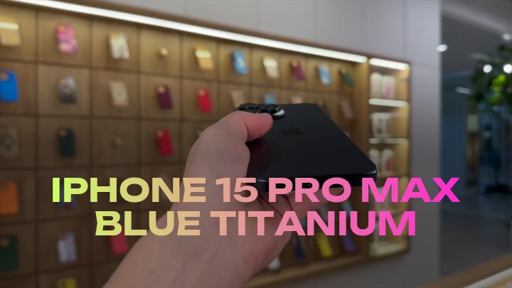 iPhone 15 Pro Max Blue Titanium