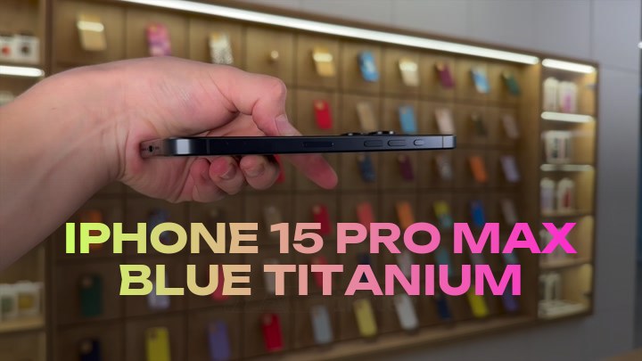iPhone 15 Pro Max Blue Titanium