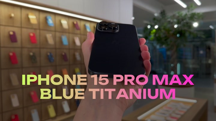 iPhone 15 Pro Max Blue Titanium
