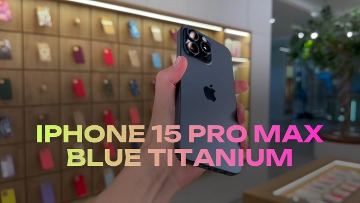 iPhone 15 Pro Max Blue Titanium