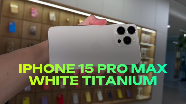 iPhone 15 Pro Max White Titanium