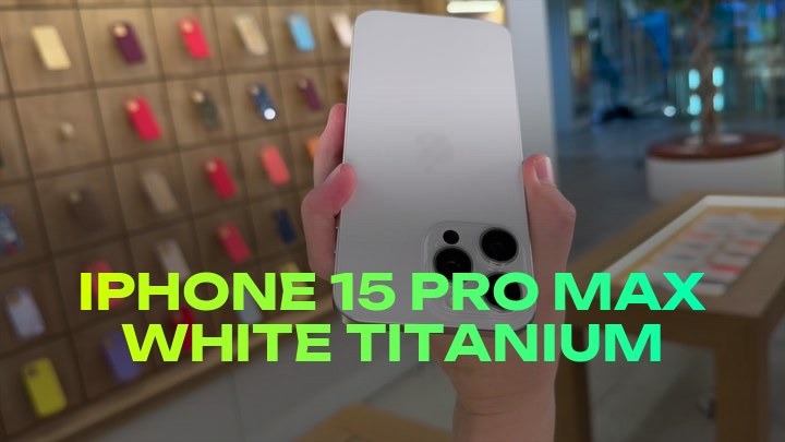 iPhone 15 Pro Max White Titanium