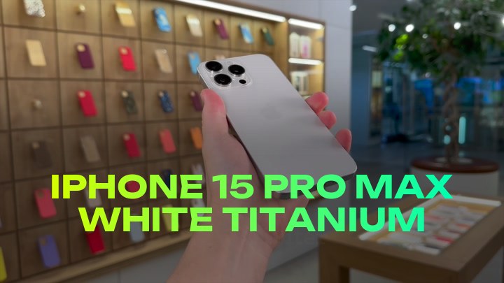 iPhone 15 Pro Max White Titanium