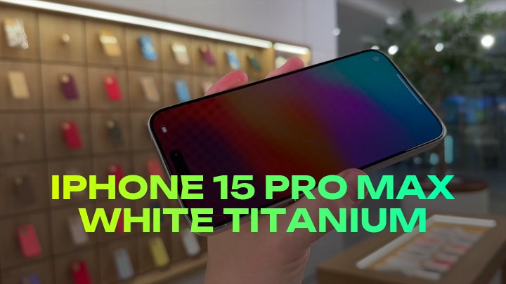 iPhone 15 Pro Max White Titanium