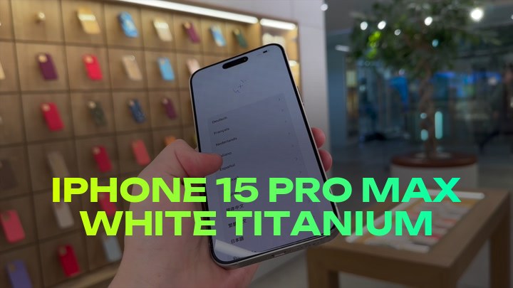 iPhone 15 Pro Max White Titanium