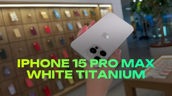 iPhone 15 Pro Max White Titanium